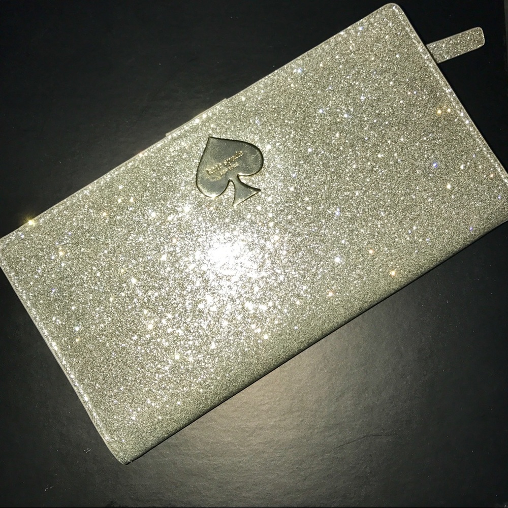 SOLD Silver Glitter Kate Spade Wallet